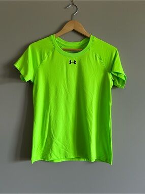 Under Armour Bright Green HeatGear Performance Tee